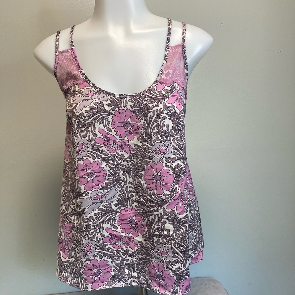 Gilligan & O’Malley Camisole Sleep Top Lace Sexy S